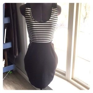 Black/white girls night out dress